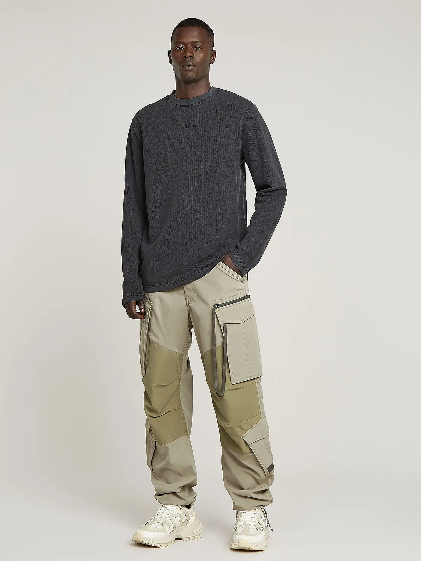 G-STAR RAW | Langarmshirt | schwarz